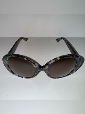 WONDERLAND Gray Brown Tortoiseshell Round Oversized Sun City Sunglasses